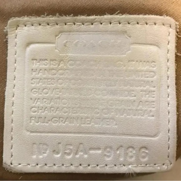 Coach Vtg Cream & Tan Legacy 2-Way Color Block Handbag - Picture 10 of 10